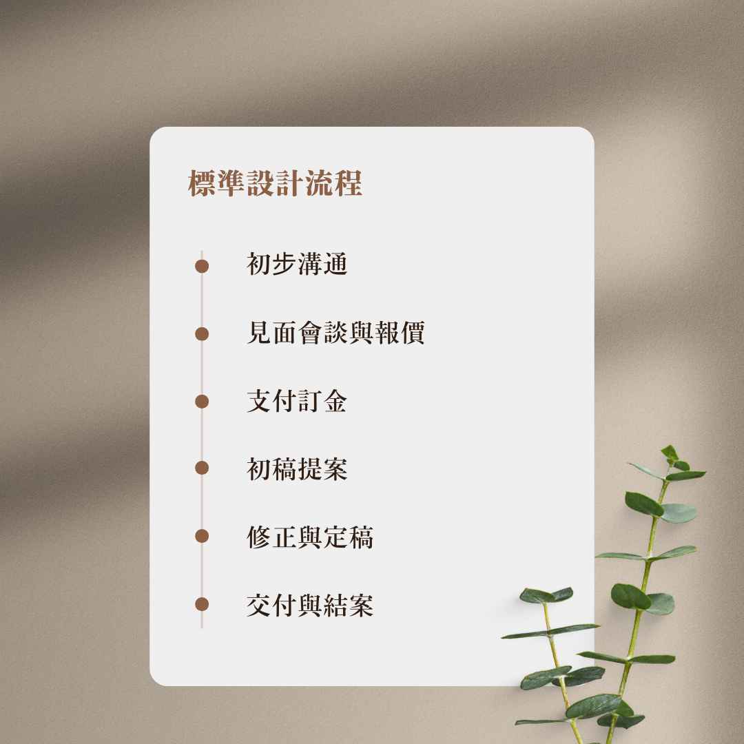 高雄平面設計標準設計流程：把每一個細節做到剛剛好